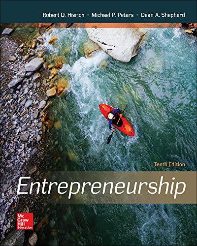 Entrepreneurship 10th 10E Robert Hisrich (PDF Instant Download)