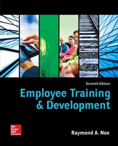 Employee Training and Development 7th 7E (PDF Instant Download)