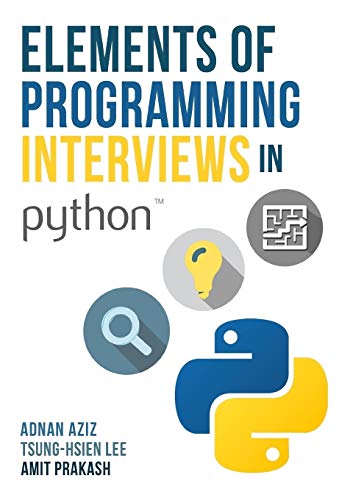 Elements of Programming Interviews in Python: The Insiders? Guide (PDF Instant Download)