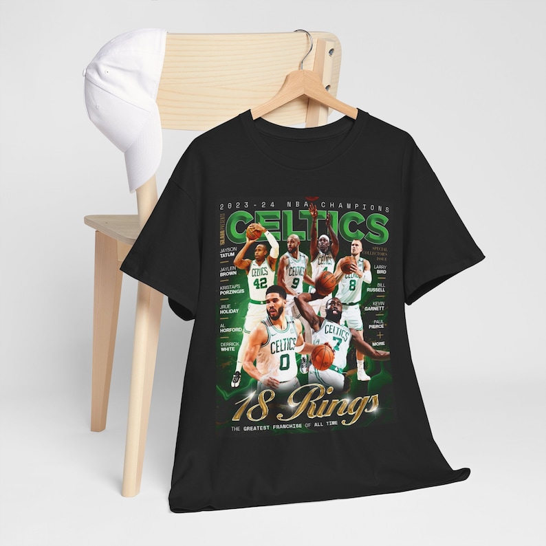 Boston Celtics Championship 2024 Finals SLAM Cover Tee Shirt