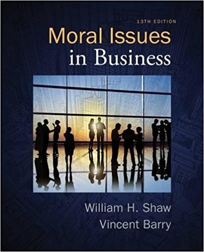 Moral Issues in Business 13th Edition by William H. Shaw (PDF Instant Download)