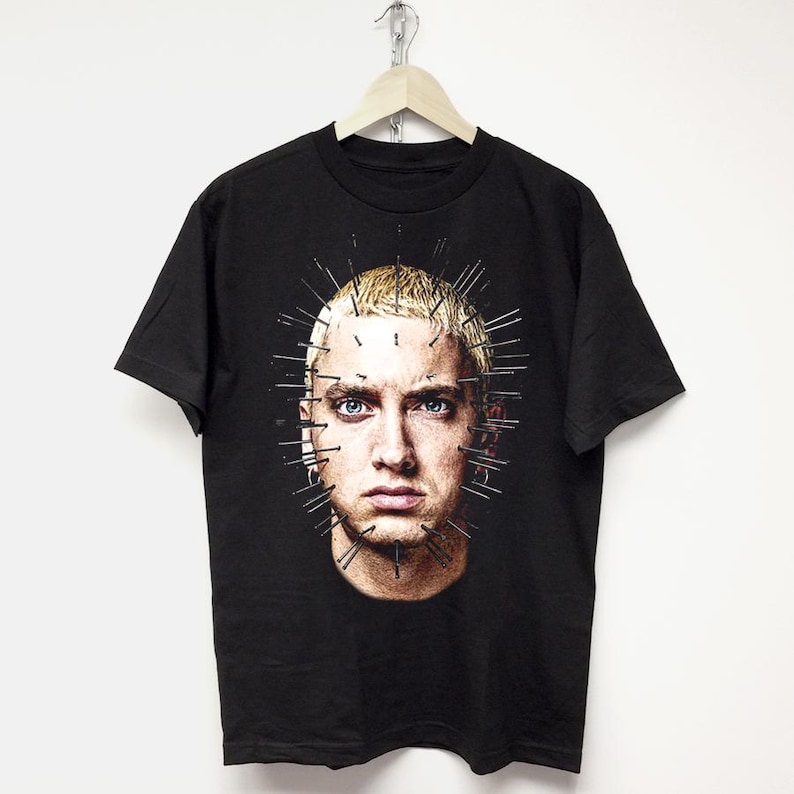 EMINEM T-SHIRT vintage rap tee concert tour merch lil wayne drake jay z slim shady rodman jordan mike tyson hip hop kanye travis west scott