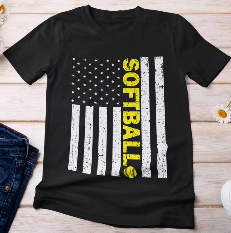 Softball Shirt, American Flag Softball T-shirt, Sports Softball Lovers Shirt, Softball Fans Supporters Shirt, Softball Shirt for Women MenSoftball Shirt, American Flag Softball T-shirt, Sports Softball Lovers Shirt, Softball Fans Supporters Shirt, Softball Shirt for Women Men For Men And Women
