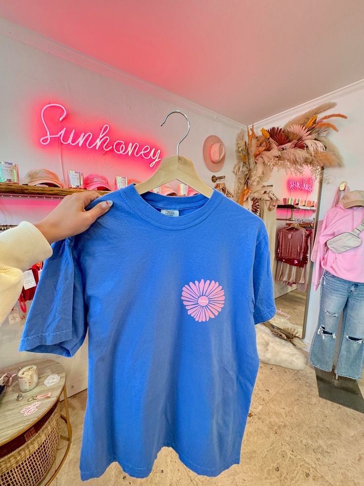 Sunhoney Beach Dip Tshirt ‚Äö√Ñ√¨ Ocean Blue