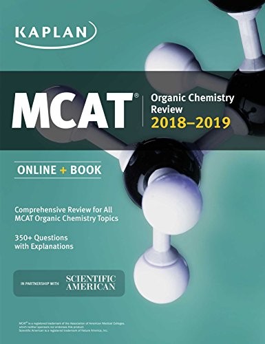 MCAT Organic Chemistry Review 2018-2019 Online + Book (PDF Instant Download)