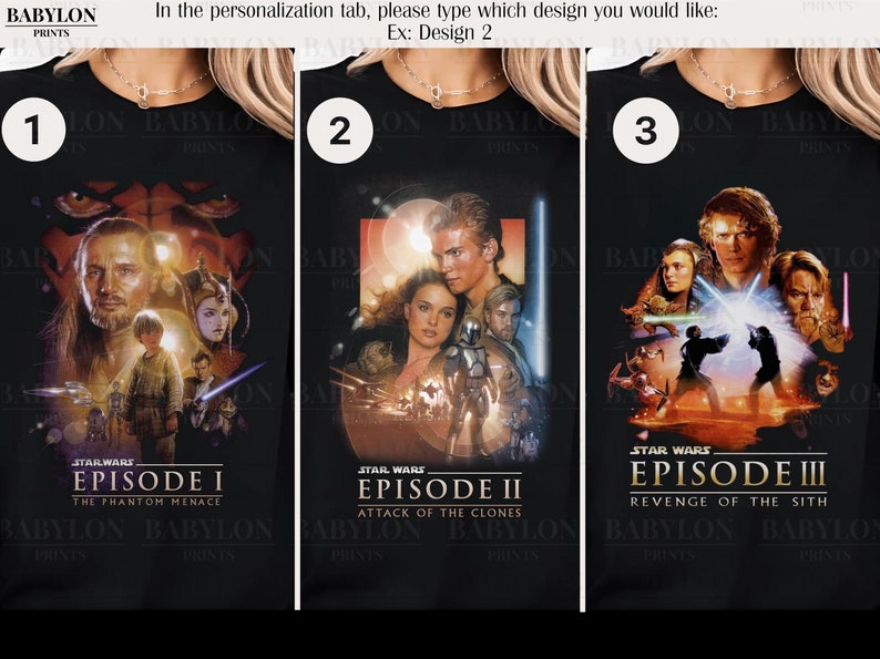 Vintage Star Wars Prequels T Shirt | The Phantom Menace Shirt, Attack of the Clones Shirt, Revenge of the Sith Shirt, Anakin Skywalker Padme For Men And Women