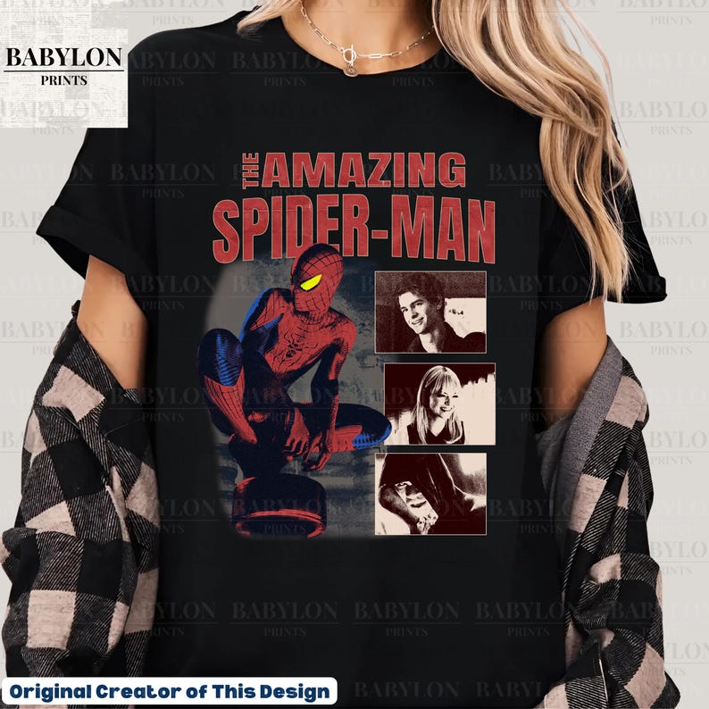 The Amazing Spiderman Vintage T Shirt Spiderman T Shirt Peter Parker Sweatshirt Vintage Marvel Shirt Gift Andrew Garfield Spiderman Electro For Men And Women