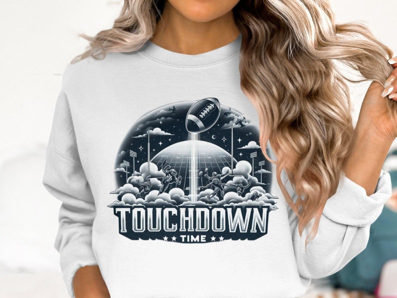 Touchdown Time Shirt, Retro Football Sweatshirt Classic Sports Fan T-Shirt, Vintage Style Football Hoodie, Touchdown Sweater, Sport Fan Gift For Men And Women