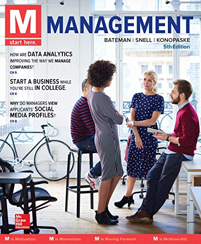 M: Management 6th Edition by Thomas Bateman (PDF Instant Download)