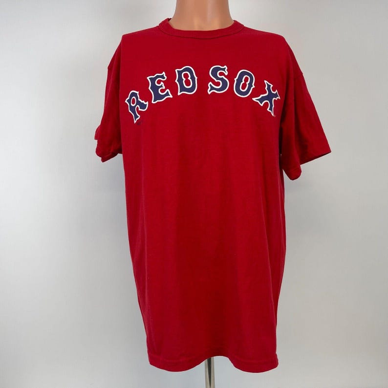 Vintage Y2K Russell Athletic Boston Red Sox T Shirt Mens Size L MLB Baseball For Men And Women