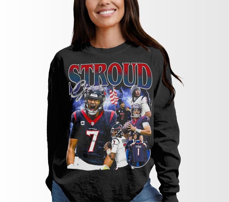 Vintage 90s Graphic Style CJ Stroud Unisex Ultra Cotton Long Sleeve Tee, American Football Gift For Women and Man Unisex T-Shirt For Men And Women