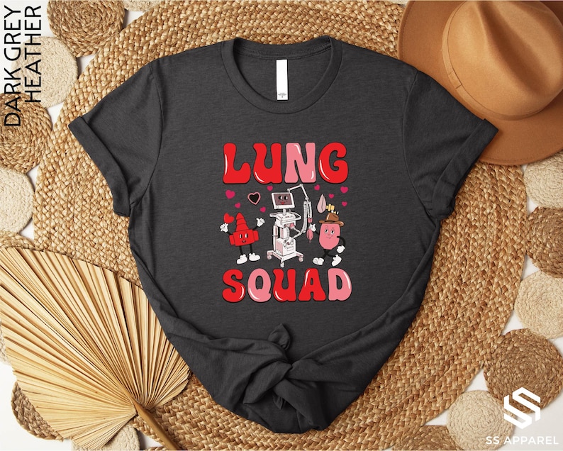 Valentine Lung Squad Sweatshirt, Respiratory Therapist Valentine Hoodie, Nurse Valentine's Day Shirt, Gift For RT, Pulmonologist Gift For Men And Women