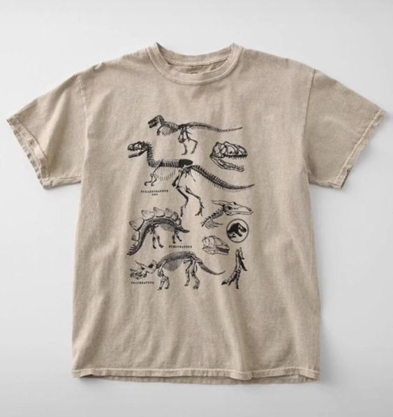 Jurassic World Fossil Chart T-Shirt