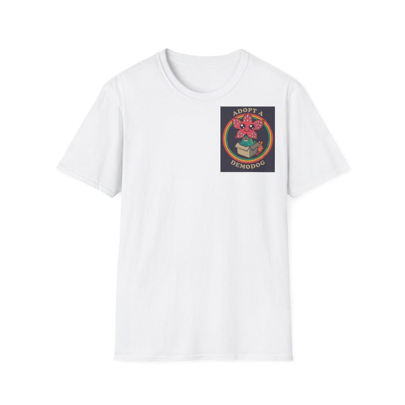 Unisex Softstyle T-Shirt Demodog Flower Indie Stranger Things Adopt For Men And Women