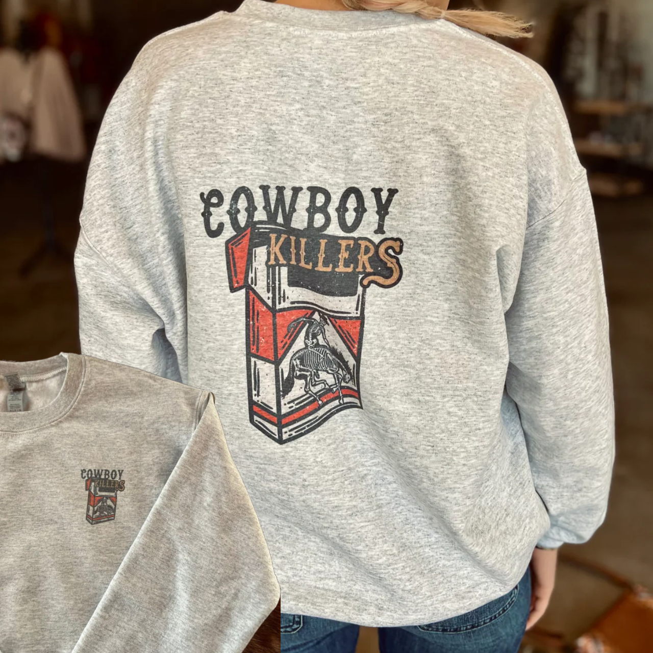 Western Cowboy Killers Sweatshirt, Shirt Outfit Ideas For Men And Women