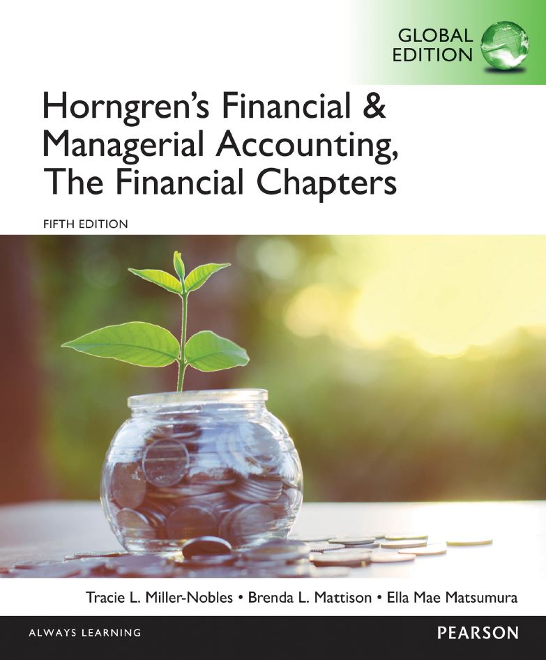 Horngren's Financial and Managerial Accounting 5th 5E