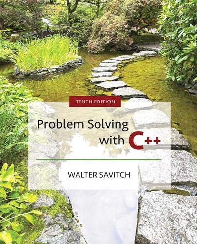 Problem Solving With C++ (PDF Instant Download)