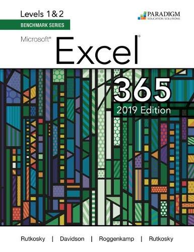 Microsoft Excel 365,2019,Lvl.1+2-Text (PDF Instant Download)