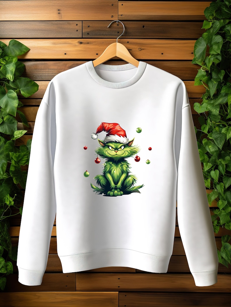 Grumpy Cat Christmas Grinch Sweatshirt, Grinch Movie Sweater, Christmas Animated Movie Pullover, Grinch Christmas Character Shirt Gift