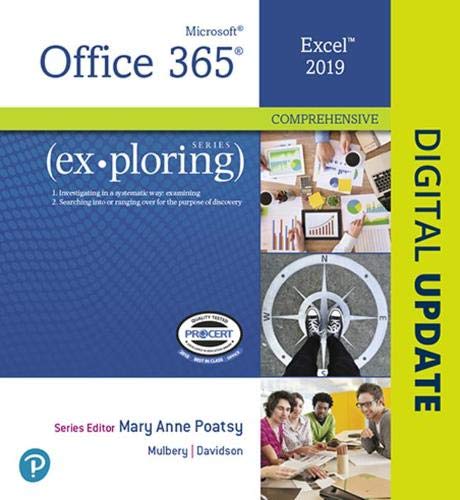 Exploring Microsoft Excel 2019 Comprehensive (W/Out Access Card) (PDF Instant Download)