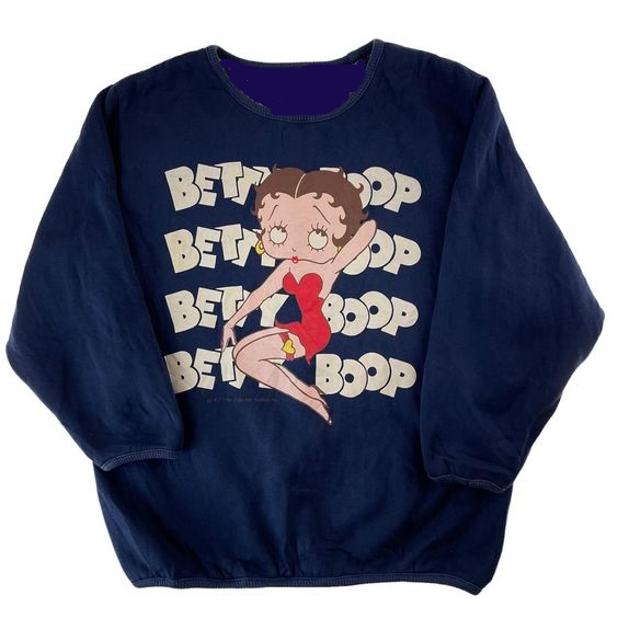 Vintage Betty Boop animated cartoon Sweatshirt Crewneck t shirt, For Men, For Women For Men And Women