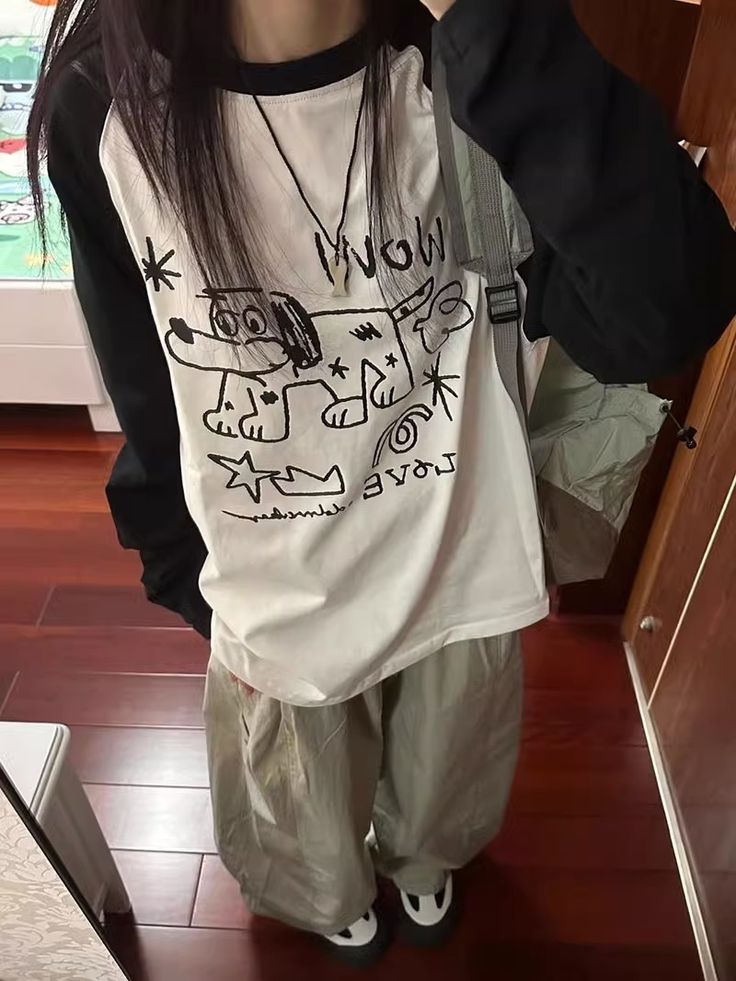 Long Sleeve T-shirt - Dog Doodle