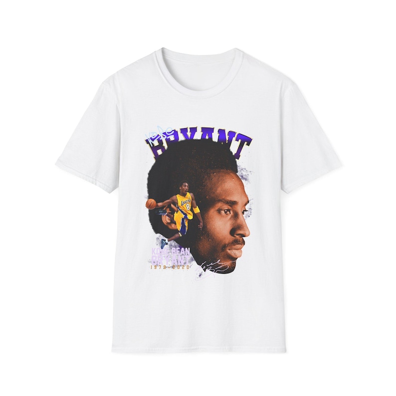 Kobe Bryant NBA Graphic Tee T-Shirt Mens Retro Los Angeles Lakers Short Sleeve Basketball Clothes For Him Gift