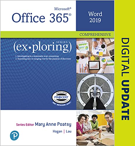 Exploring Microsoft Word 2019 Comprehensive (PDF Instant Download)