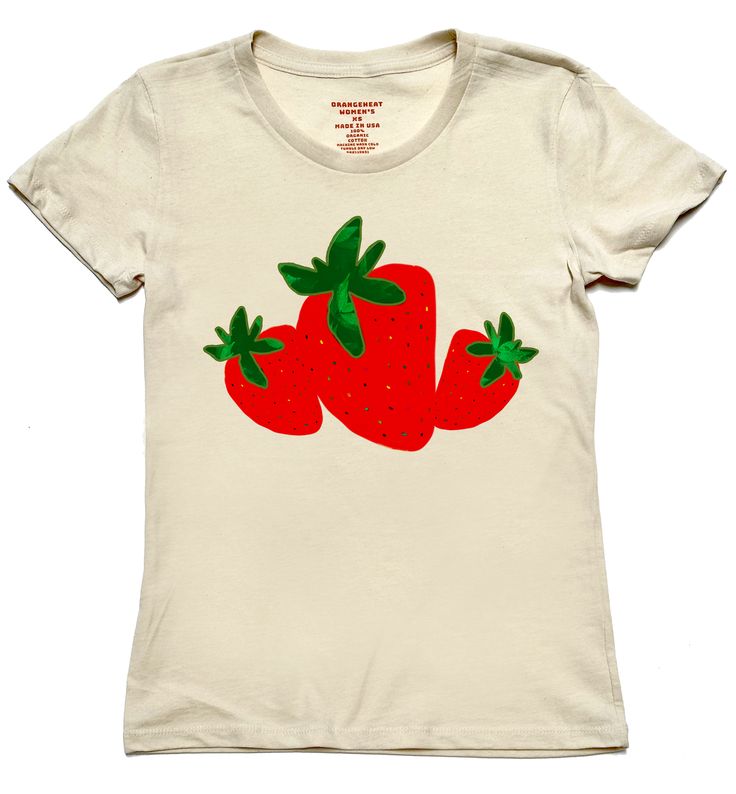 Strawberry Women Organic T-Shirt