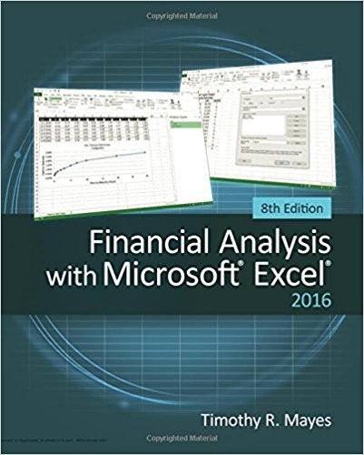 Financial Analysis with Microsoft Excel 2016 8th (PDF Instant Download)