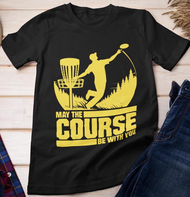 Disc Golf Shirt, May the Course Be with You Disc Golfing Player Shirt, Disc Golf Sports Lovers Women Men Disc Golfer ShirtDisc Golf Shirt, May the Course Be with You Disc Golfing Player Shirt, Disc Golf Sports Lovers Women Men Disc Golfer Shirt