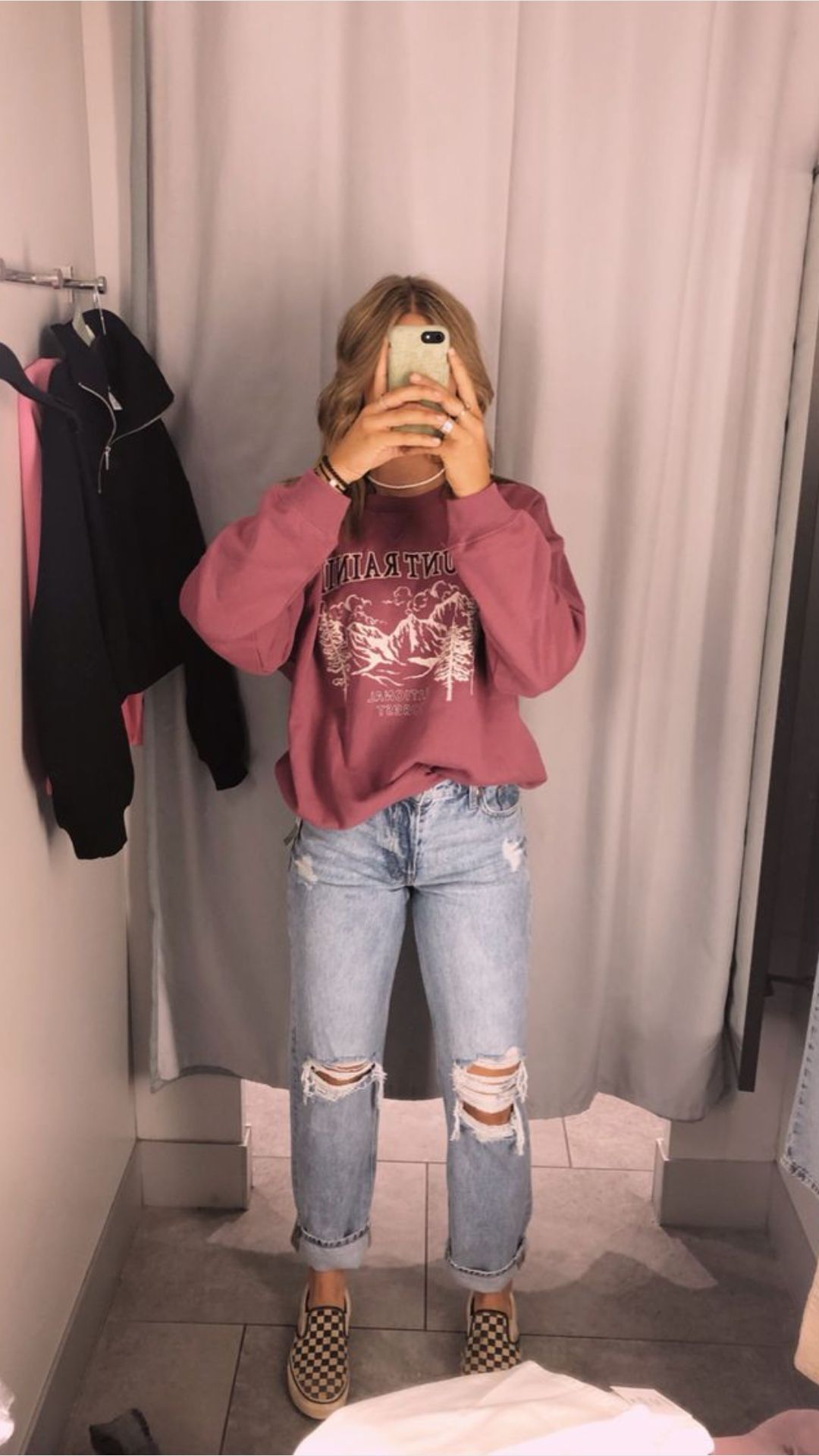 Dark Pink Sweatshirt