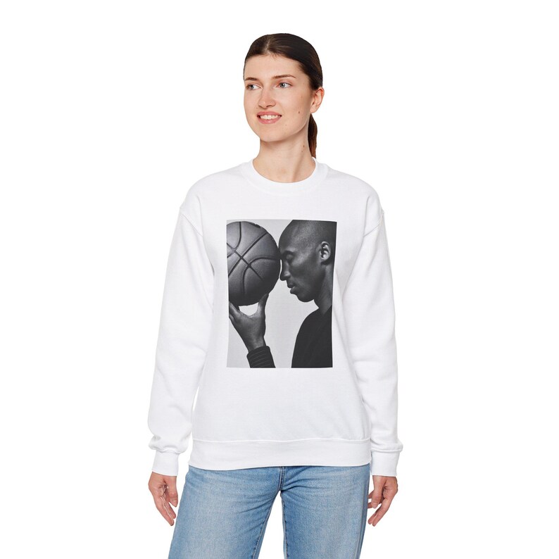 Kobe Bryant Heroes Legends Sweatshirt, Basketball Fan Gift, Athlete Sports Apparel, Two-Sided Crewneck Jumper, Gift for Him Her, NBA Fan
