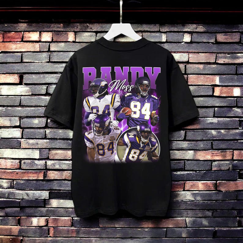 Randy Moss Vintage Bootleg T-Shirt, 90s Retro Randy Moss Graphic Tee, Randy Moss Nfl American Football Shirt, Randy Moss Fan Gift