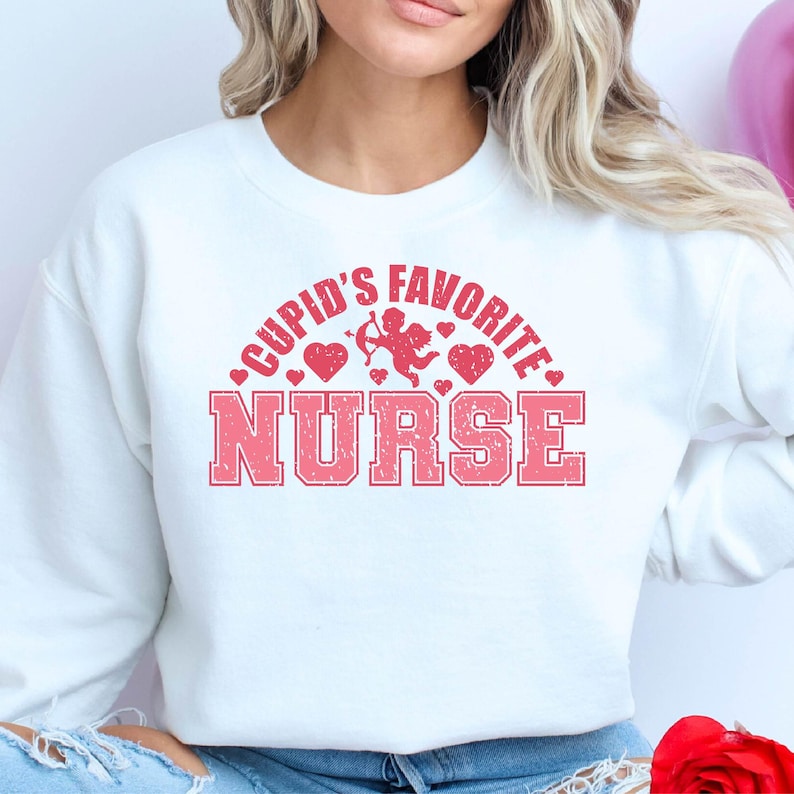 Cupid's Favorite Nurse Shirt, Valentine Nurse T Shirt, Nurse Valentine TShirt, Cute Nurse T-Shirt, Valentine's Day Nurse Tee, Valentine Gift