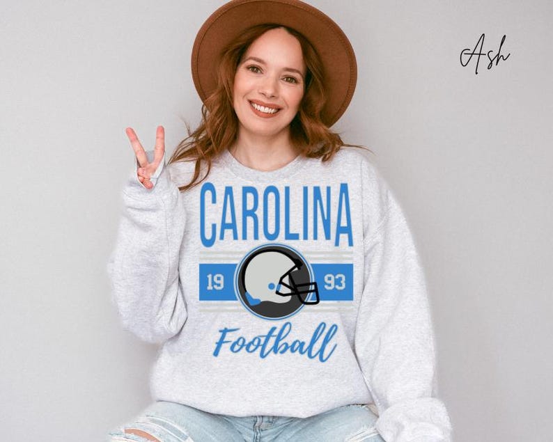 Carolina Football Sweatshirt, Vintage Carolina Crewneck, Retro Carolina Sweatshirt Carolina Touchdown, North Carolina Football Shirt T-Shirt