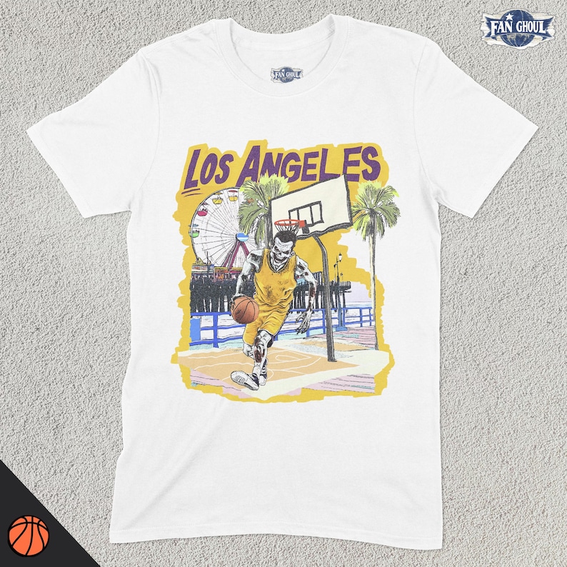 Los Angeles Basketball Shirt, American Team Sports Tee, US Sports Clothing, Basketball Fan Gift, Basketball Lover Apparel, Vintage