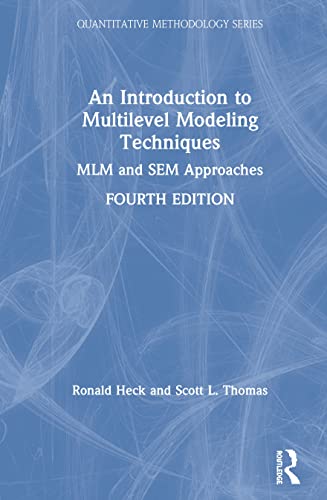 Introduction to Multilevel Modeling Techniques: MLM and SEM Approaches Using MPlus (PDF Instant Download)