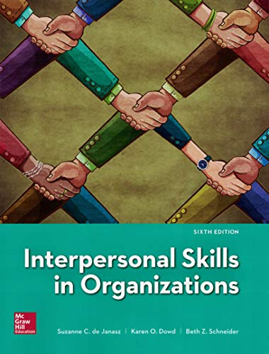 Interpersonal Skills in Organizations (PDF Instant Download)