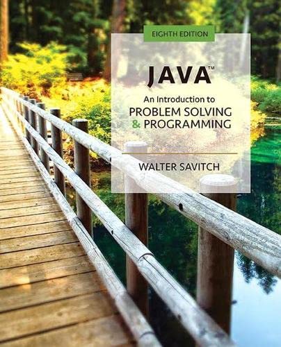 Java: An Introduction To Problem Solving And Programming (PDF Instant Download)