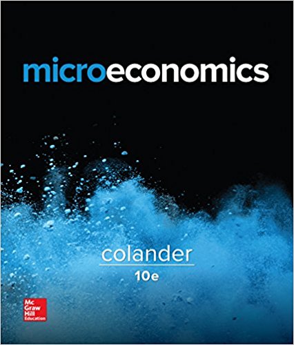 Microeconomics 10th Edition by David C Colander (PDF Instant Download)