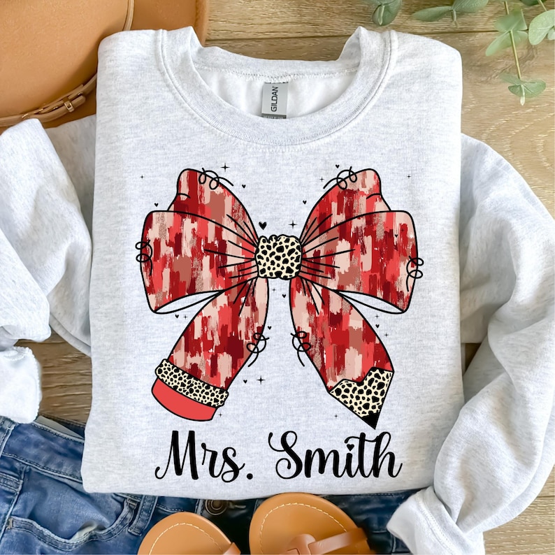 Personalized Valentine Teacher Shirt, Teacher Valentine's Day Sweatshirt, Valentine Teacher Shirt, Custom Valentine Sweatshirt Gift For Men And Women