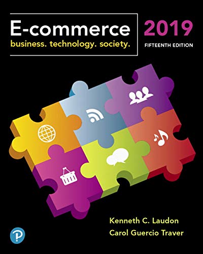 E-Commerce 2019: Business, Technology And Society (PDF Instant Download)