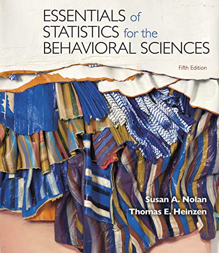 Essentials Of Statistics For The Behavioral Sciences (PDF Instant Download)
