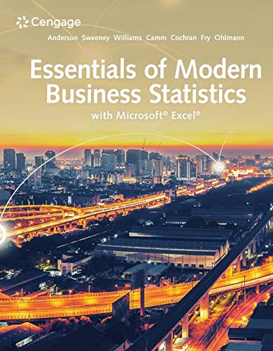 Essentials of Modern Business Statistics with Microsoft Excel (PDF Instant Download)