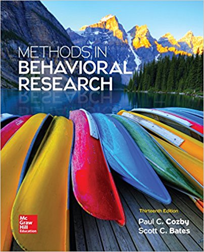 Methods in Behavioral Research 13th Edition (PDF Instant Download)