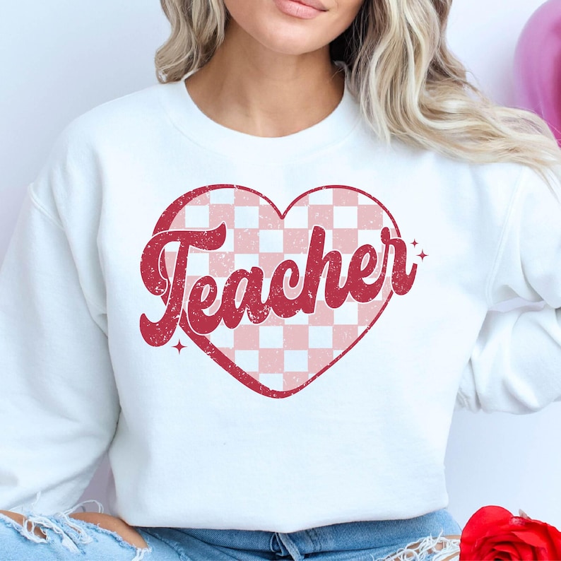 Teacher Heart Shirt valentine Shirts for Teacher, Teaching Sweethearts Teacher Shirts, Teacher Valentines Day Gift,Love Teacher Shirt For Men And Women