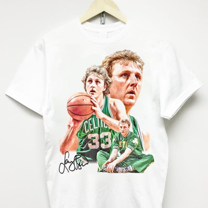 LARRY BIRD T-SHIRT | vintage rap tee | concert tour merch | 90 | Michael Jordan LeBron James | hip hop streetwear | lil yachty playboi carti ver1
