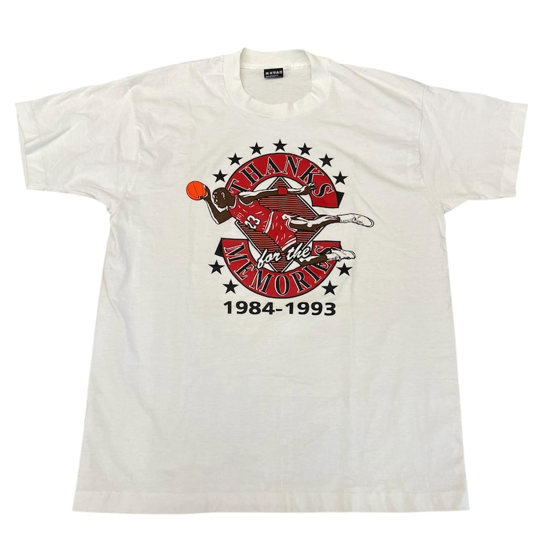 Vintage Michael Jordan Thanks For The Memories T-shirt 1993 Chicago Bulls Sz XL For Men And Women