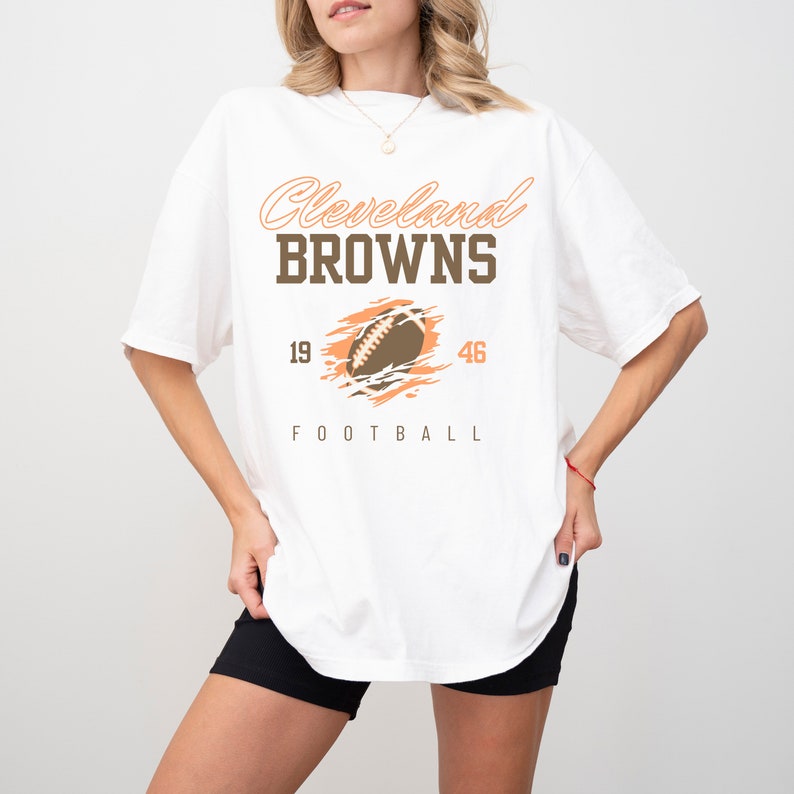 Cleveland Browns Tshirt, NFL Fan Shirt, Dawg Pound Tee, Football Gift, Cute Sports Shirt, Trendy Cleveland Browns Shirt, Cute NFL Shirt